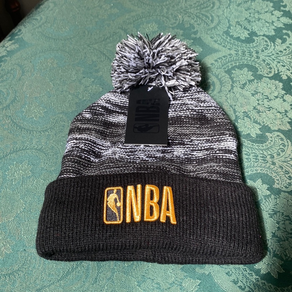 Unisex NBA fleece lined knit Pom Pom beanie